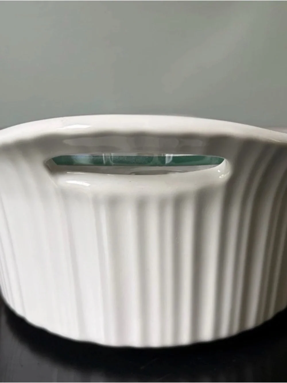 NWT Corning Ware 2.5-Qt French White Oval Ceramic Casserole Dish w/ Glass Cover